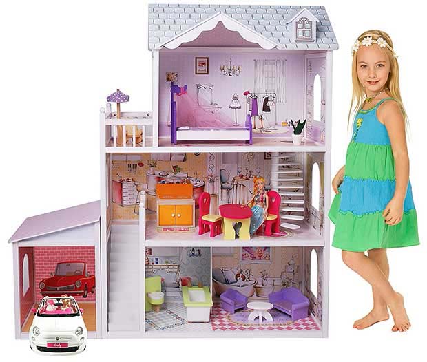 MMP Living Contemporary Wooden Doll House
